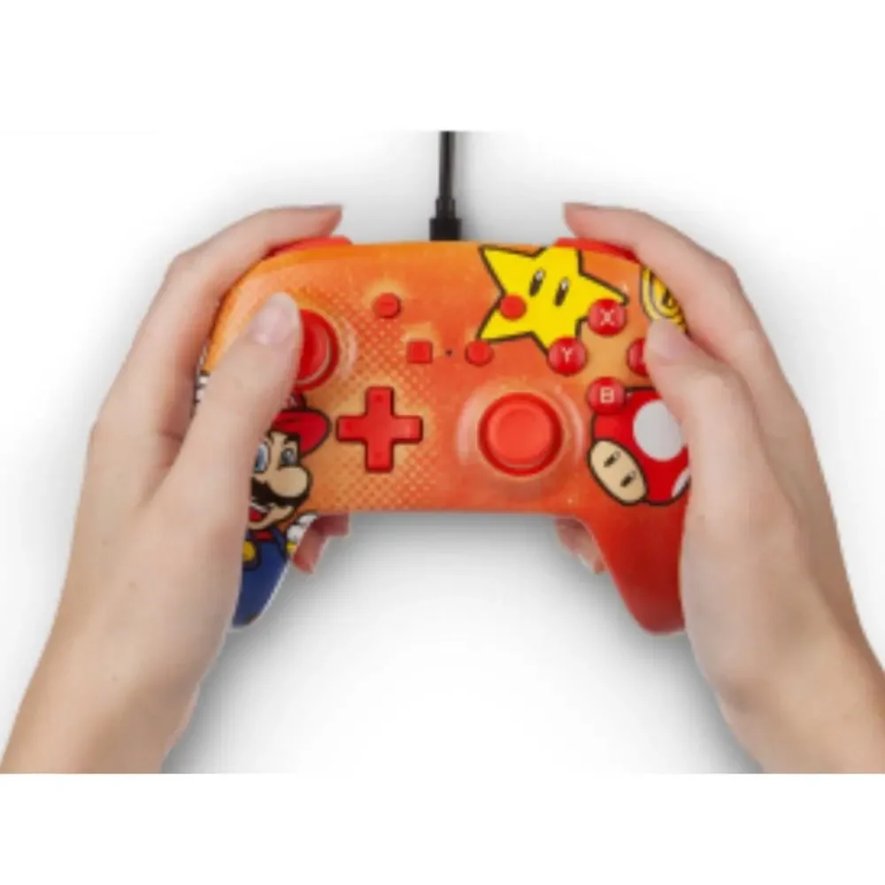 Super Mario Bros PowerA Enhanced Wired Controller Nintendo Switch Vintage New
